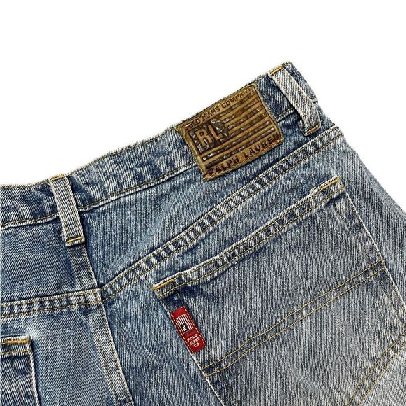 Vintage Polo Ralph Lauren 2 1/2" Weekender Denim Shorts Size 12 - Picture 7 of 8